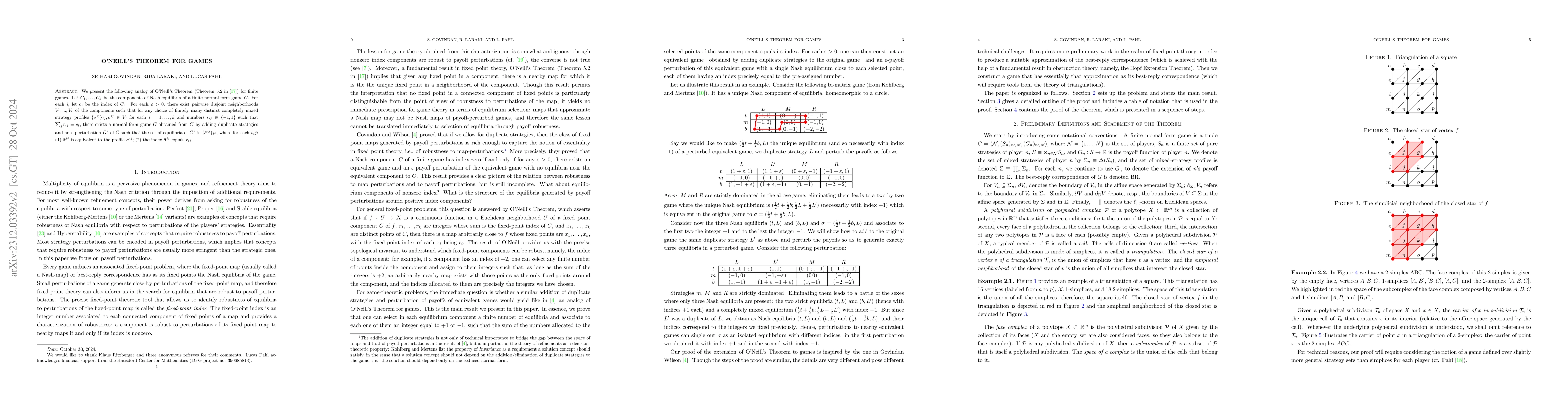 Thumbnail for O'Neill's Theorem for Games