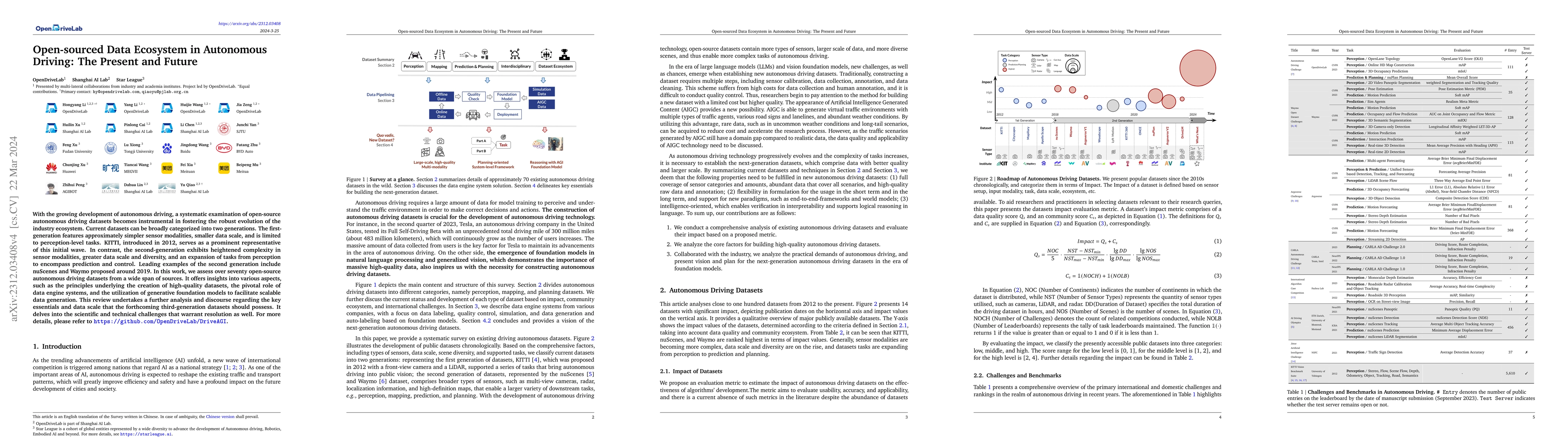 Thumbnail for Open-sourced Data Ecosystem in Autonomous Driving: the Present and
  Future