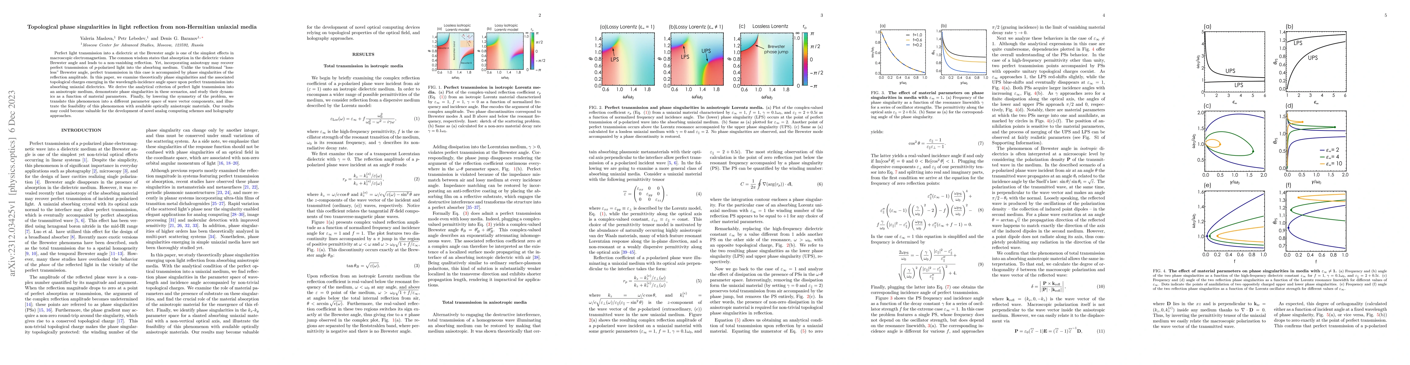 Thumbnail for Topological phase singularities in light reflection from non-Hermitian
  uniaxial media