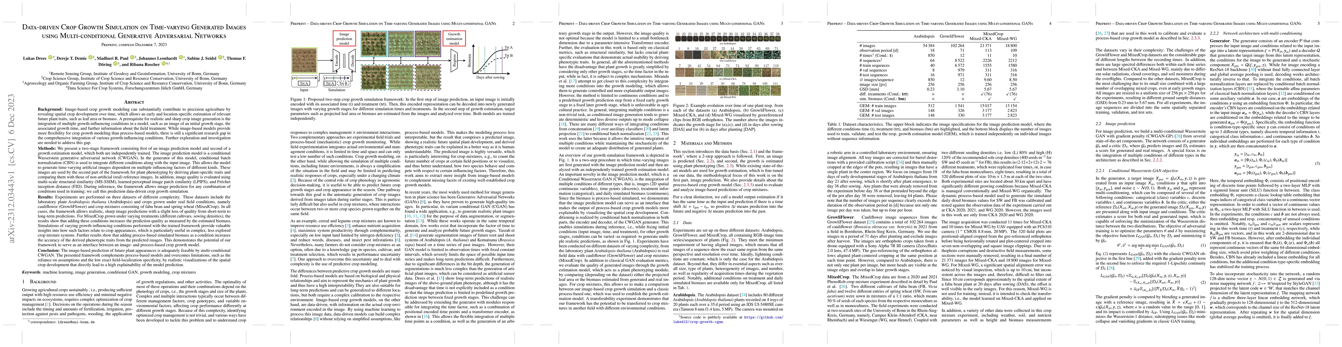 Thumbnail for Data-driven Crop Growth Simulation on Time-varying Generated Images
  using Multi-conditional Generative Adversarial Networks