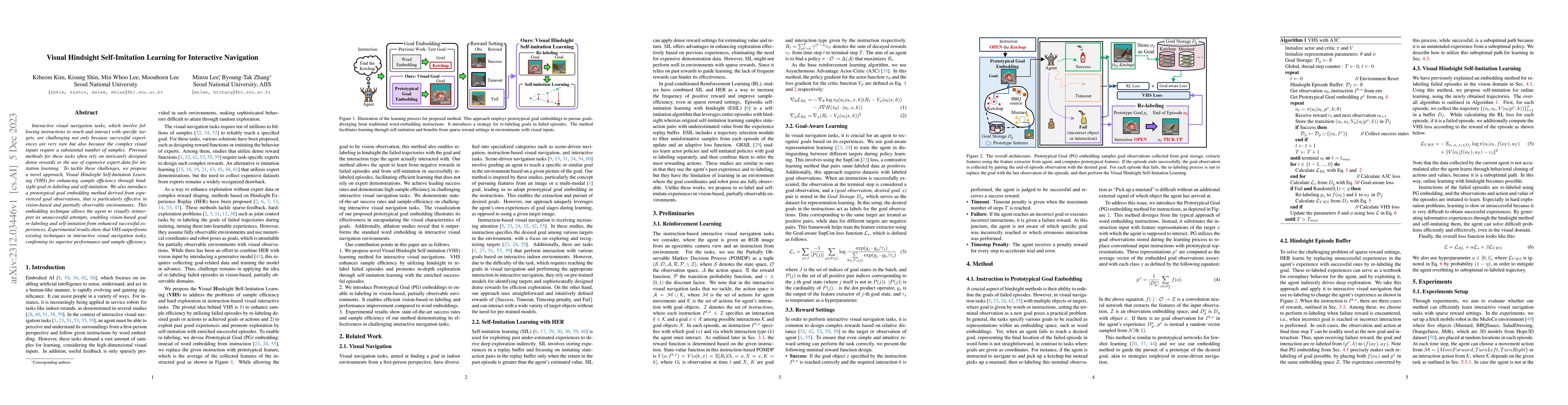 Thumbnail for Visual Hindsight Self-Imitation Learning for Interactive Navigation