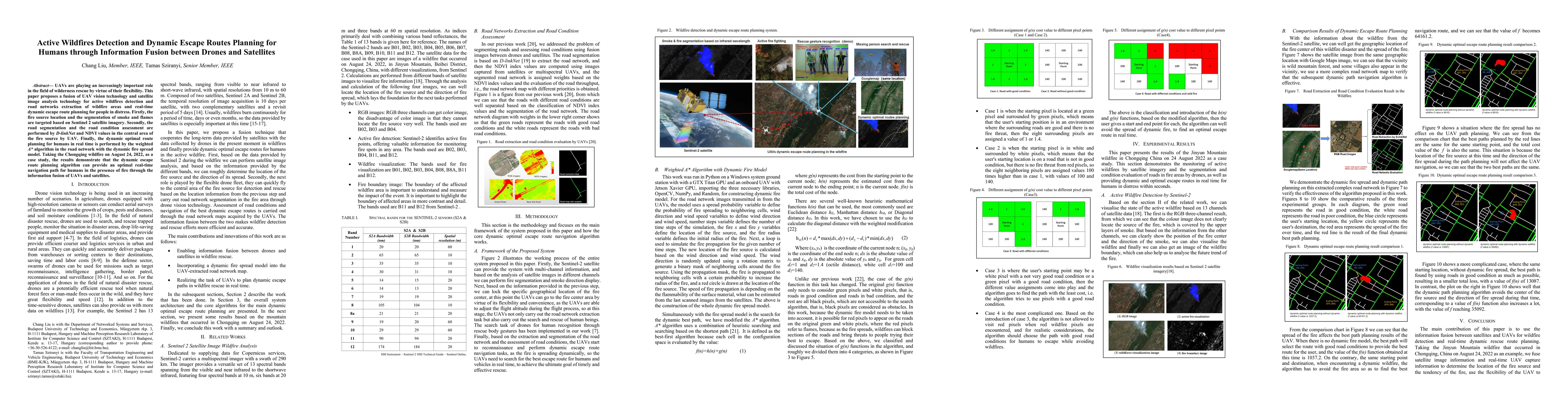 Thumbnail for Active Wildfires Detection and Dynamic Escape Routes Planning for Humans
  through Information Fusion between Drones and Satellites