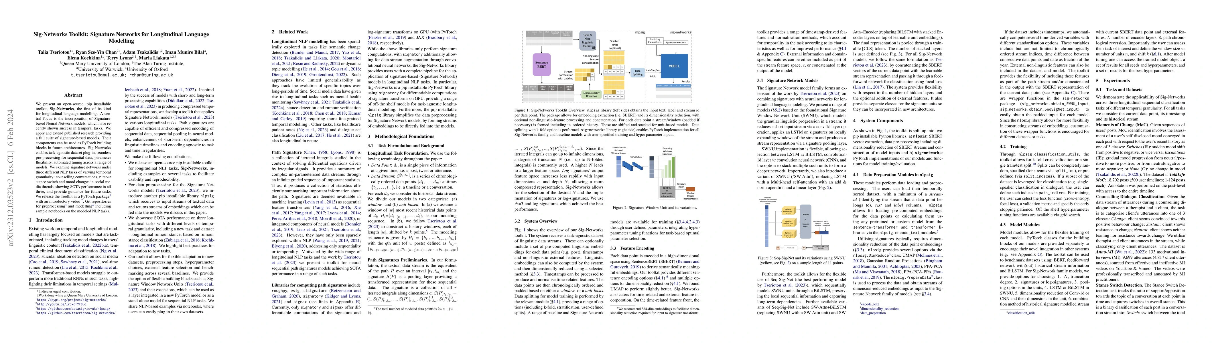 Thumbnail for Sig-Networks Toolkit: Signature Networks for Longitudinal Language
  Modelling