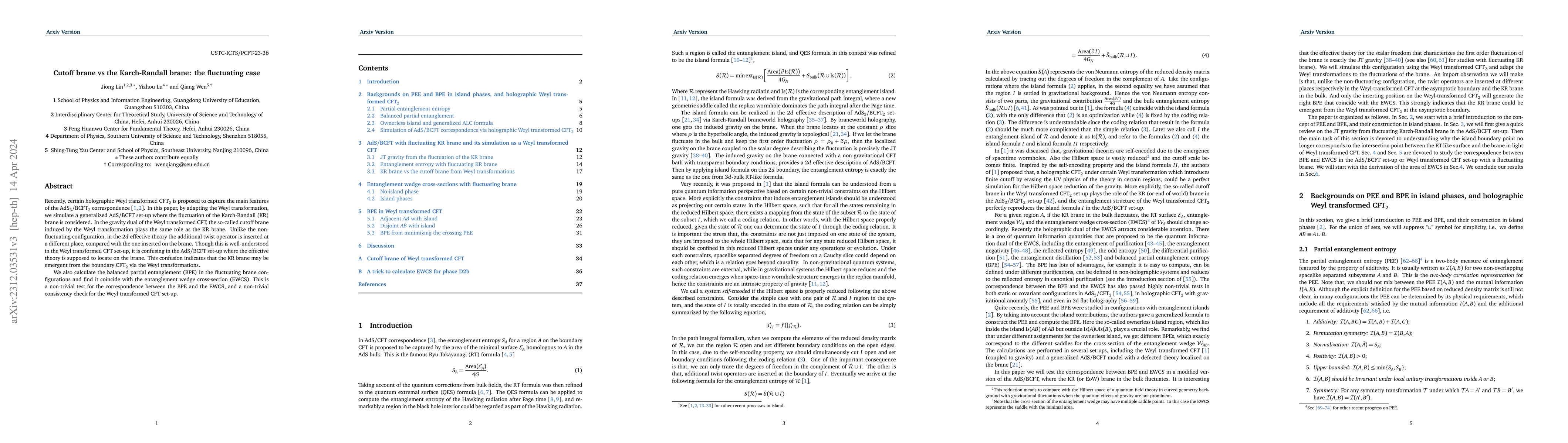 Thumbnail for Cutoff brane vs the Karch-Randall brane: the fluctuating case