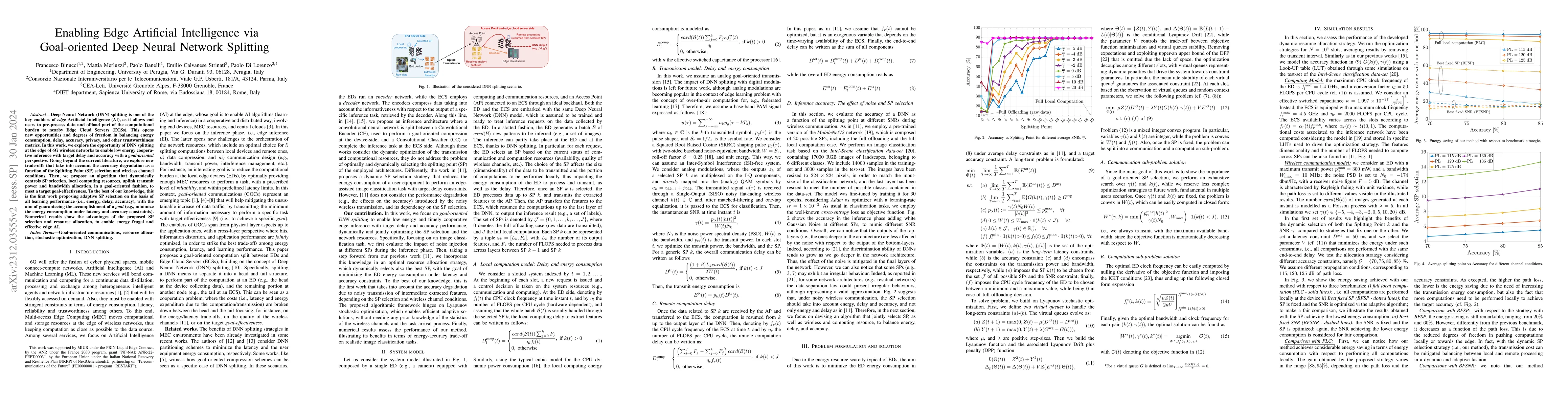 Thumbnail for Enabling Edge Artificial Intelligence via Goal-oriented Deep Neural
  Network Splitting