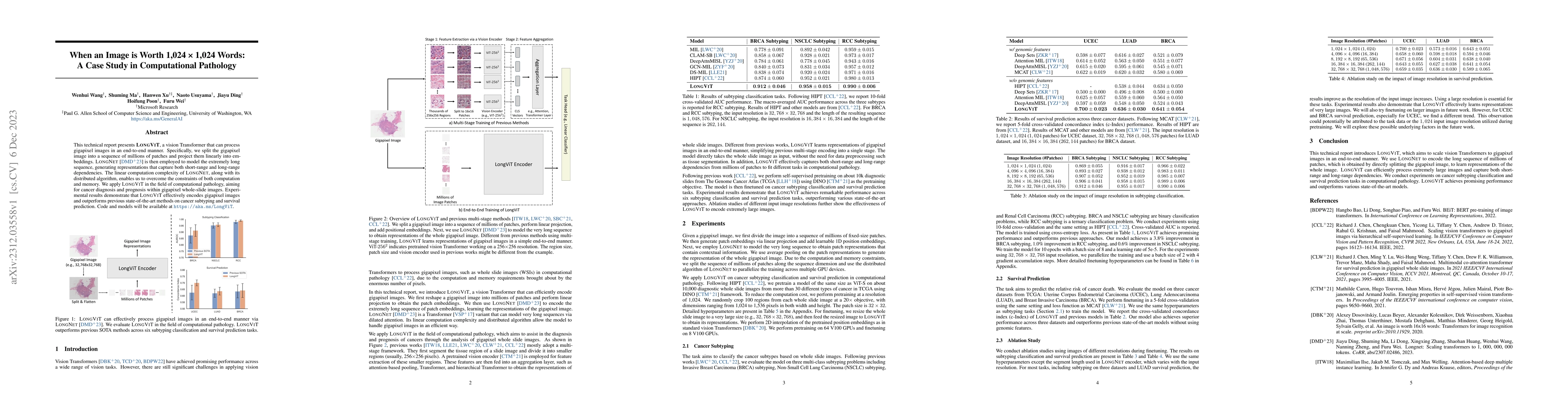 Thumbnail for When an Image is Worth 1,024 x 1,024 Words: A Case Study in
  Computational Pathology