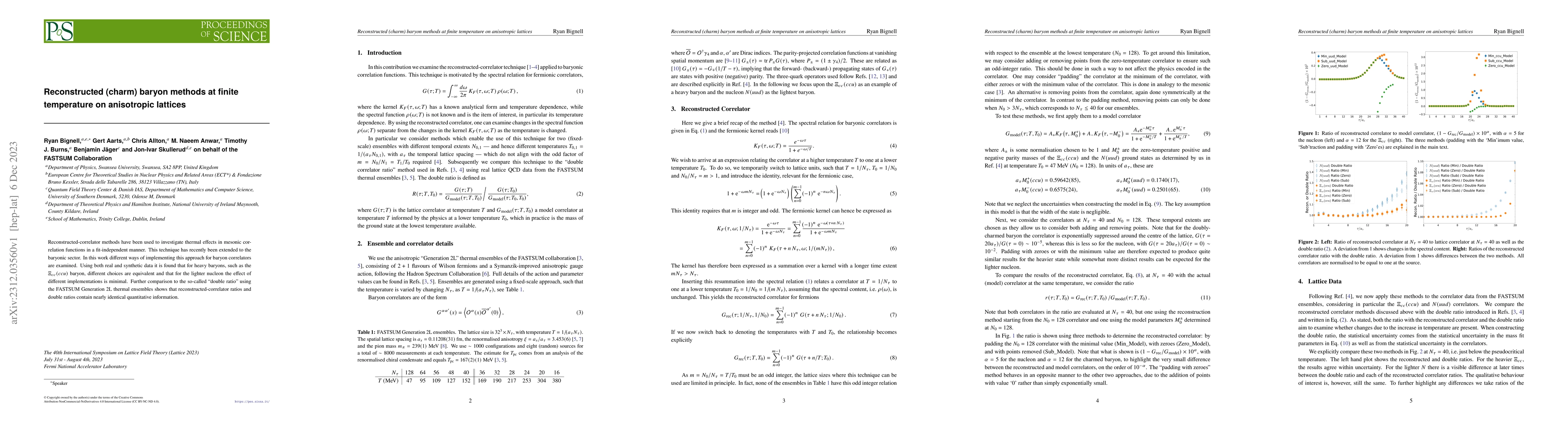 Thumbnail for Reconstructed (charm) baryon methods at finite temperature on
  anisotropic lattices