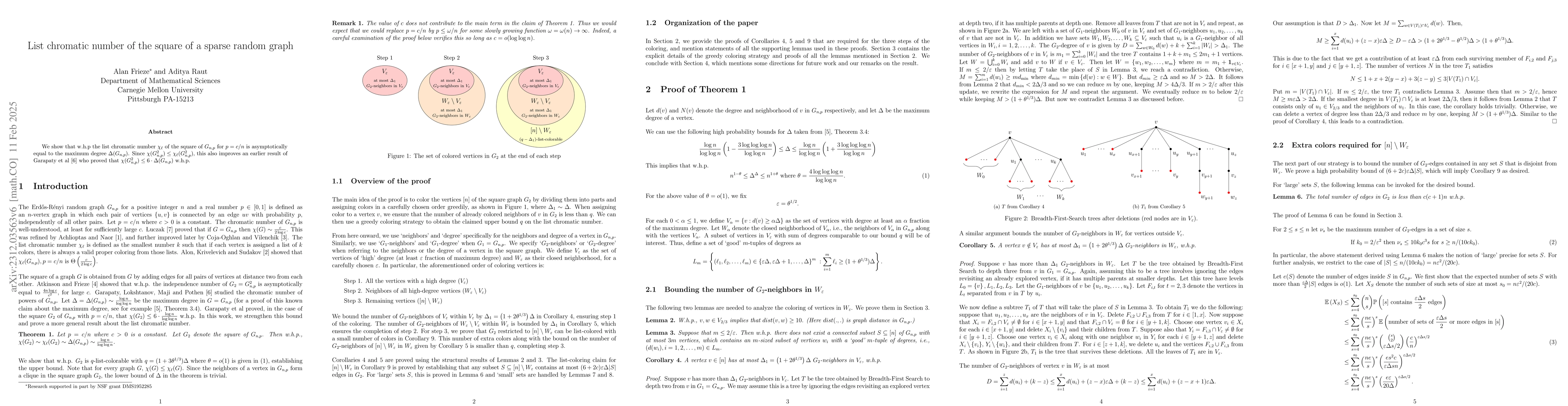 Thumbnail for A note on the chromatic number of the square of a sparse random gra