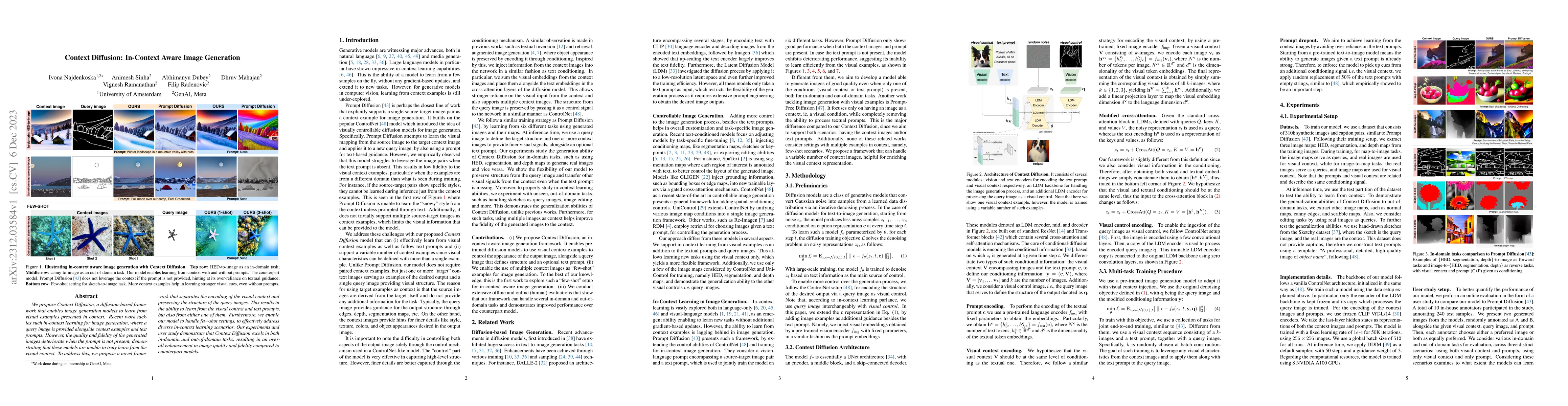 Thumbnail for Context Diffusion: In-Context Aware Image Generation