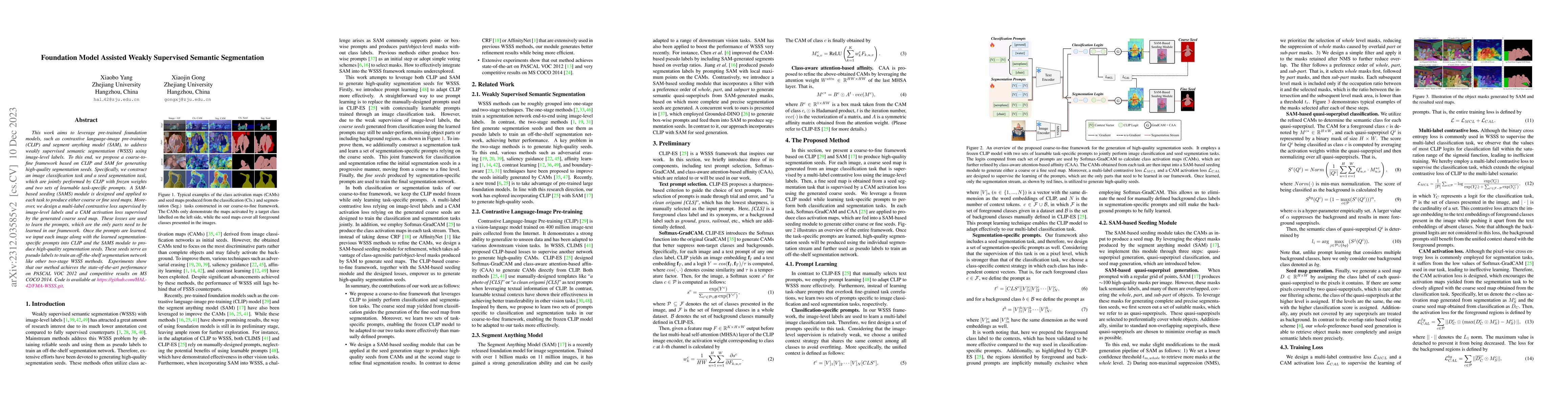 Thumbnail for Foundation Model Assisted Weakly Supervised Semantic Segmentation