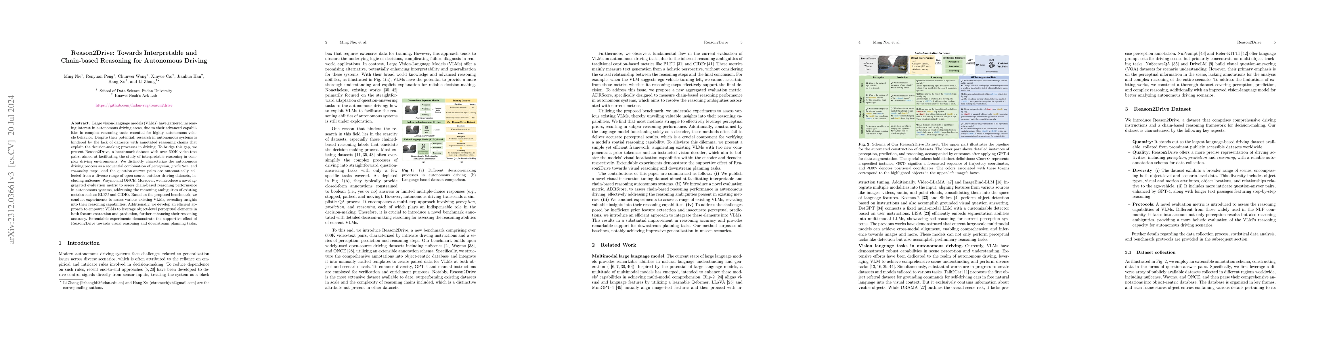 Thumbnail for Reason2Drive: Towards Interpretable and Chain-based Reasoning for
  Autonomous Driving