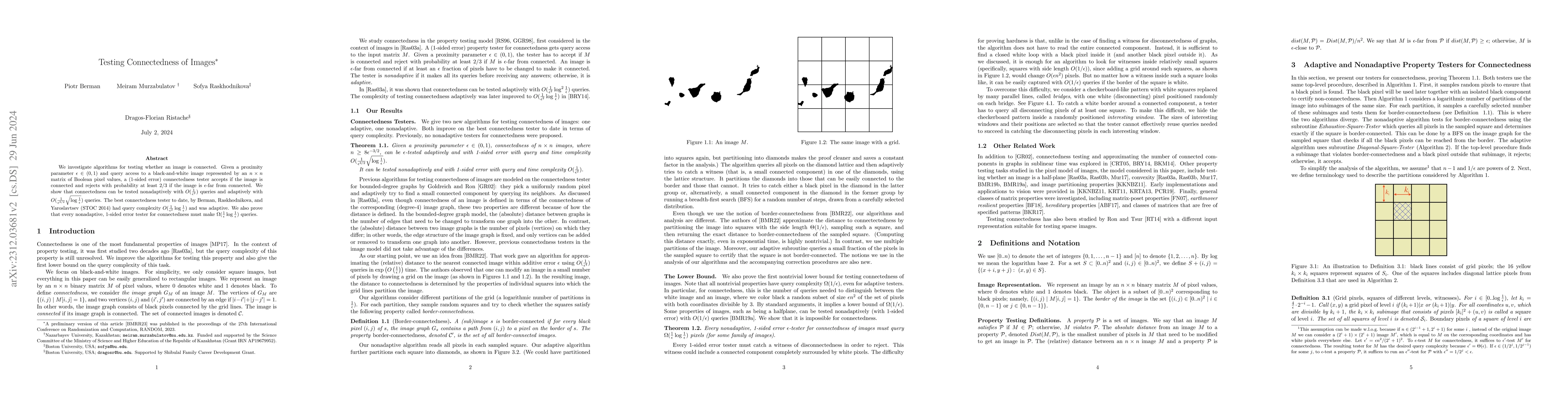 Thumbnail for Testing Connectedness of Images