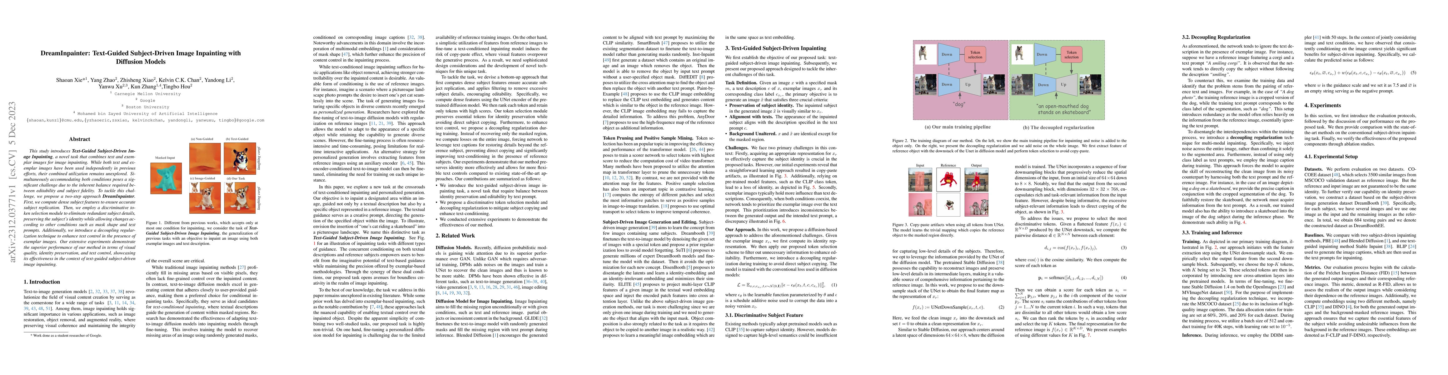 Thumbnail for DreamInpainter: Text-Guided Subject-Driven Image Inpainting with
  Diffusion Models