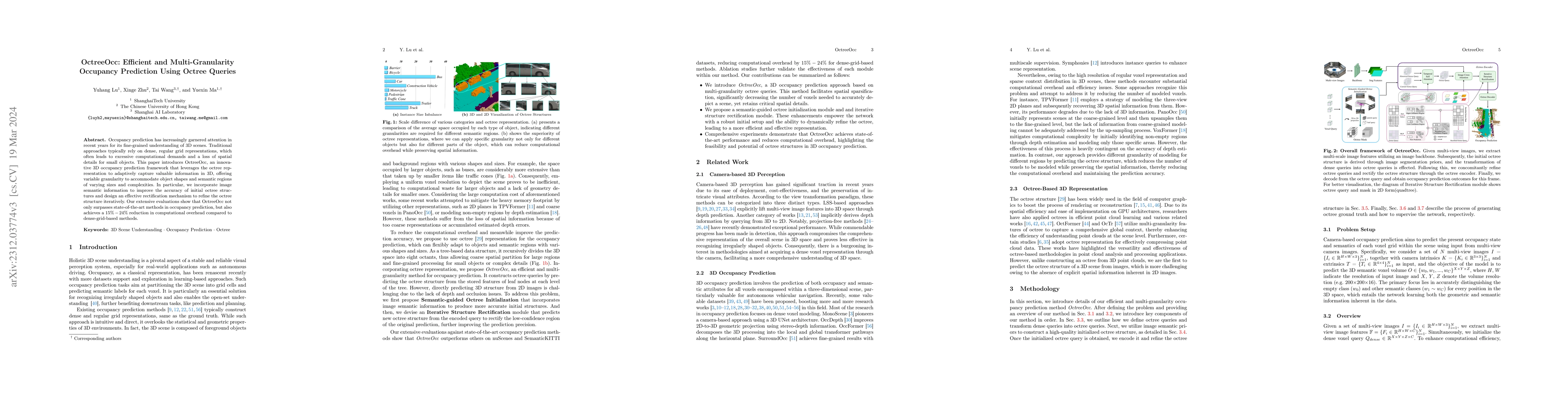 Thumbnail for OctreeOcc: Efficient and Multi-Granularity Occupancy Prediction Using
  Octree Queries