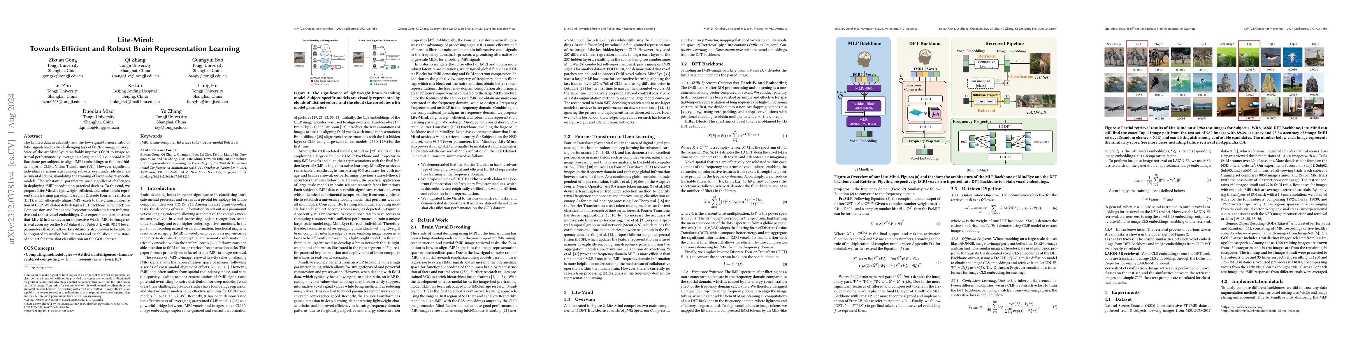 Thumbnail for Lite-Mind: Towards Efficient and Robust Brain Representation Network