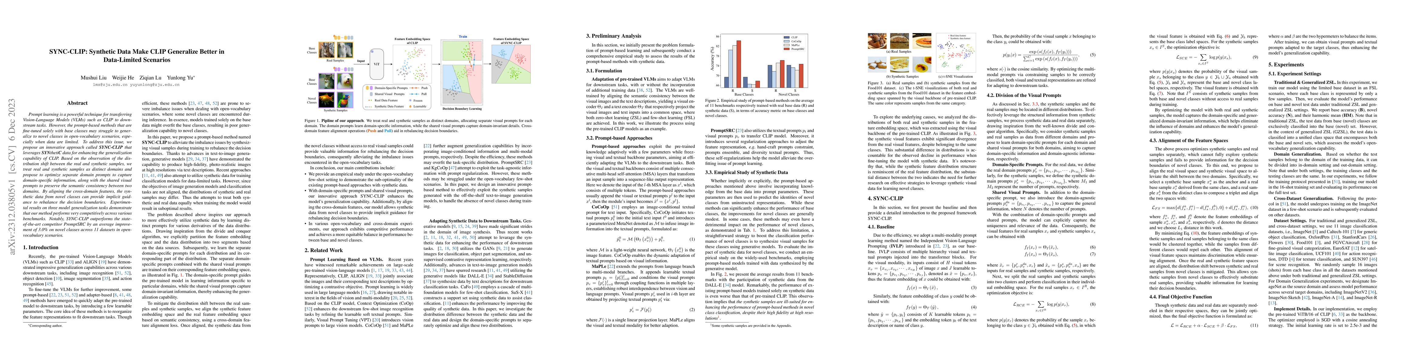 Thumbnail for SYNC-CLIP: Synthetic Data Make CLIP Generalize Better in Data-Limited
  Scenarios