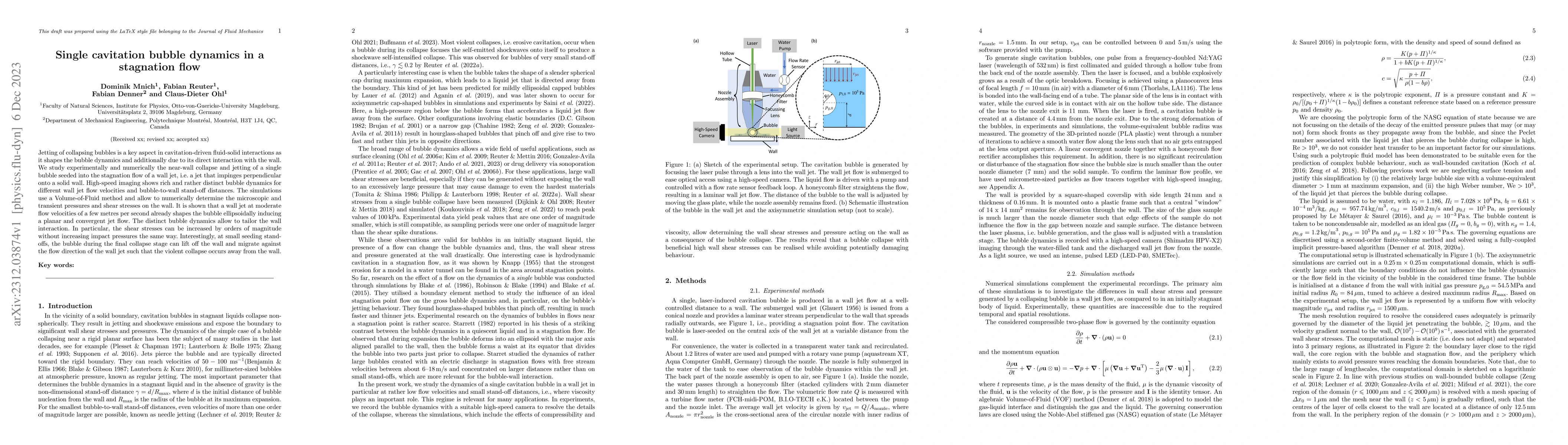 Thumbnail for Single cavitation bubble dynamics in a stagnation flow