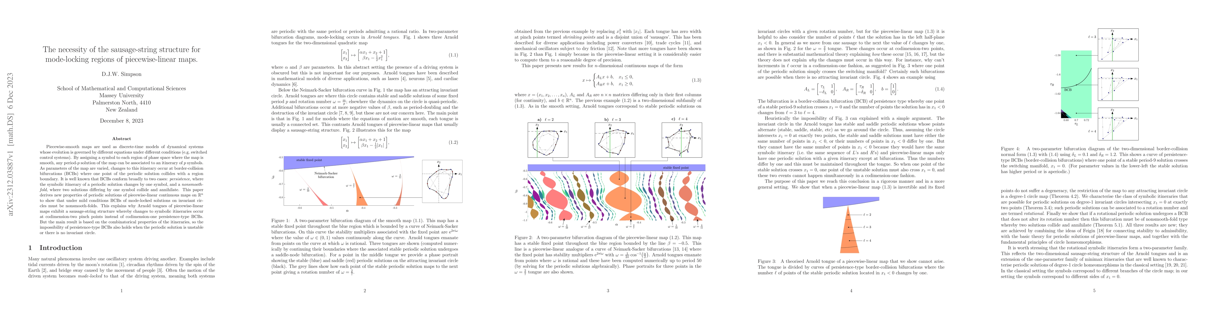 Thumbnail for The necessity of the sausage-string structure for mode-locking regions
  of piecewise-linear maps