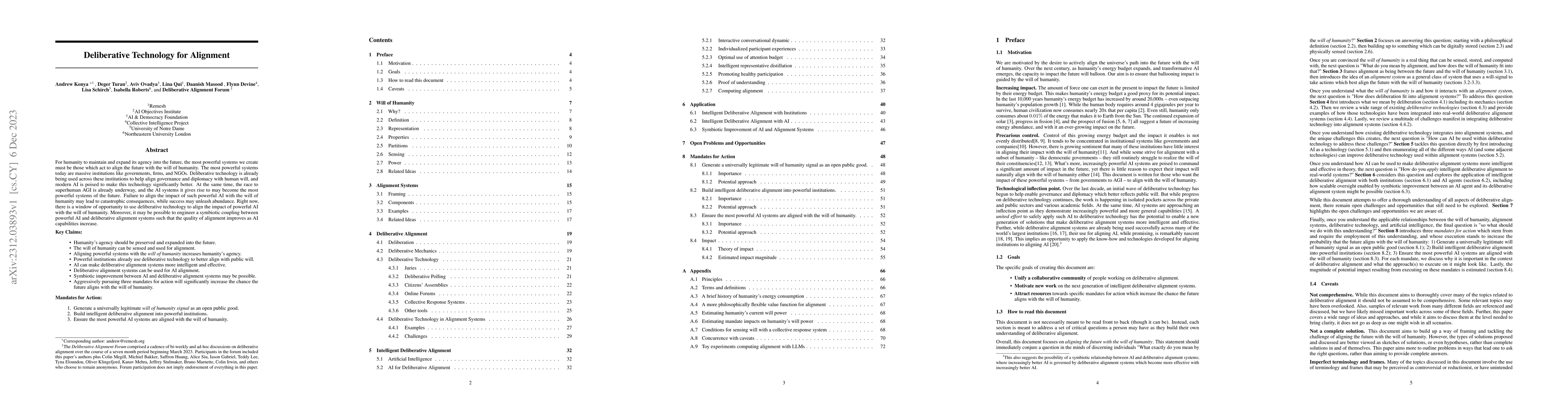 Thumbnail for Deliberative Technology for Alignment