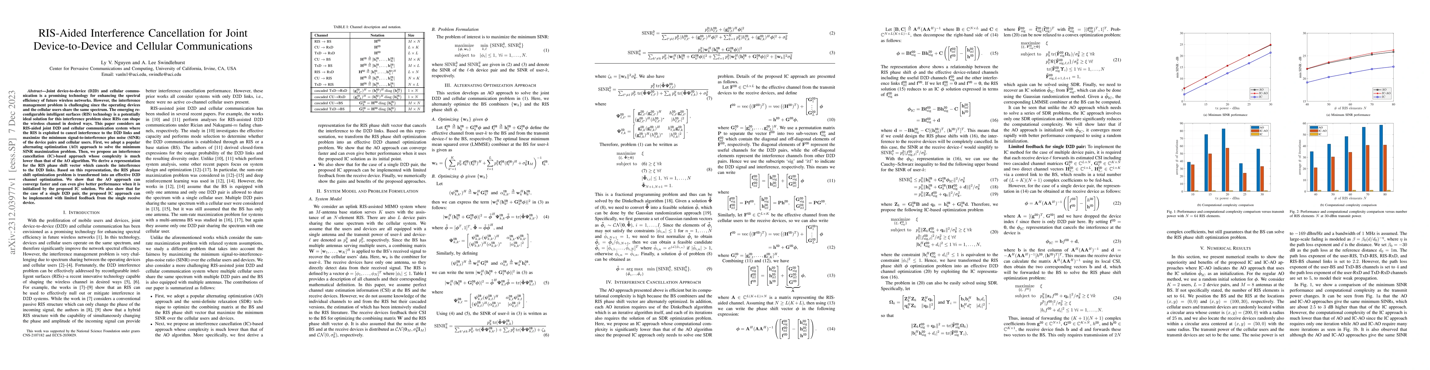 Thumbnail for RIS-Aided Interference Cancellation for Joint Device-to-Device and
  Cellular Communications