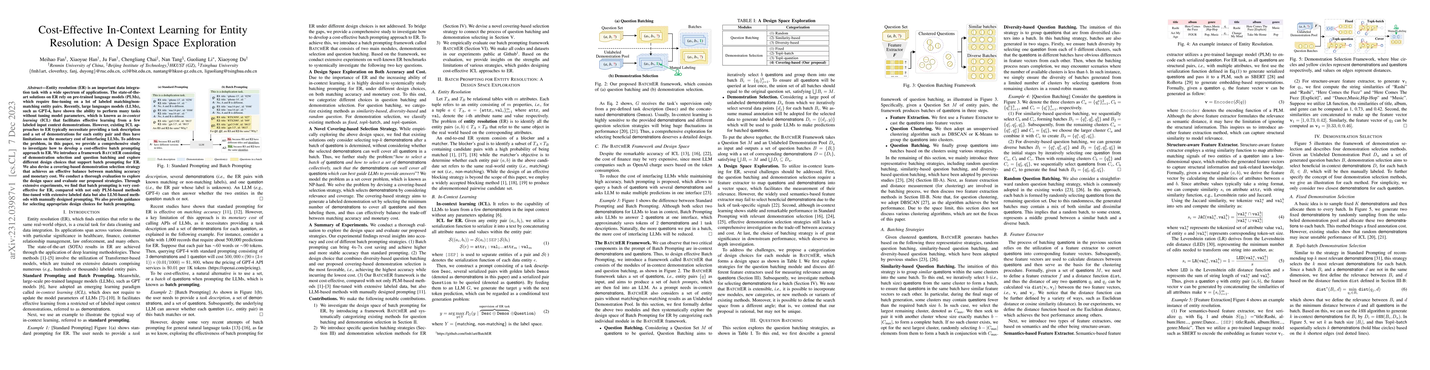 Thumbnail for Cost-Effective In-Context Learning for Entity Resolution: A Design Space
  Exploration