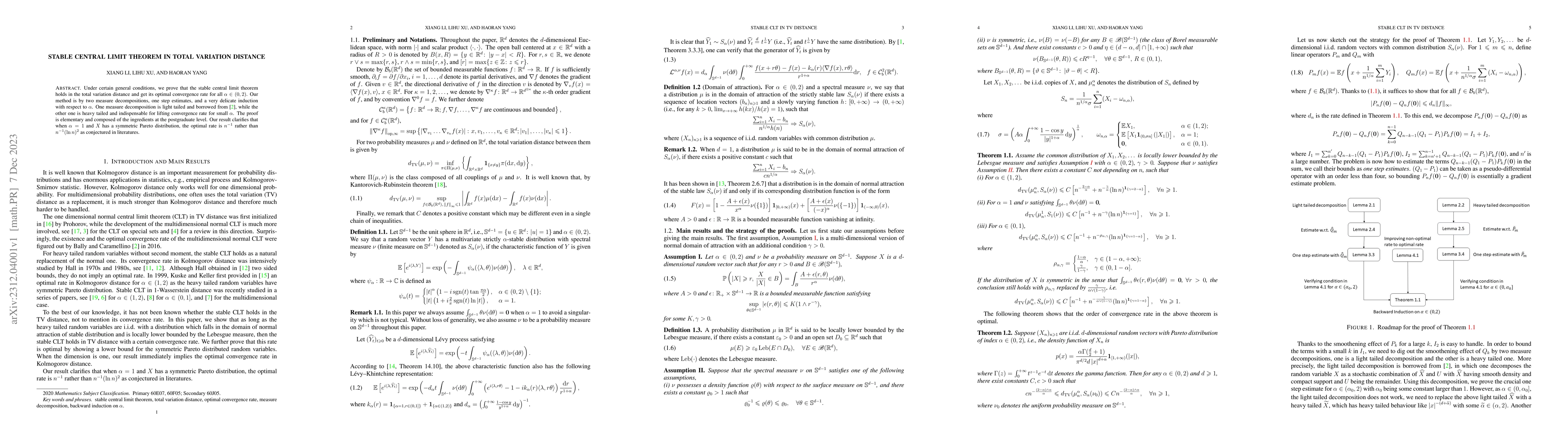 Thumbnail for Stable central limit theorem in total variation distance