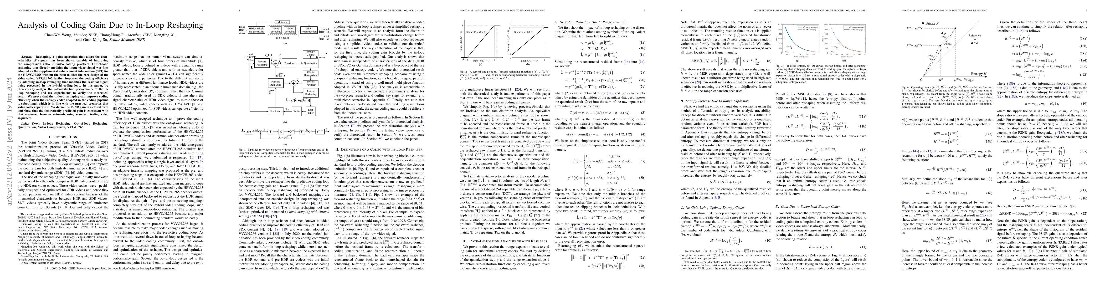 Thumbnail for Analysis of Coding Gain Due to In-Loop Reshaping