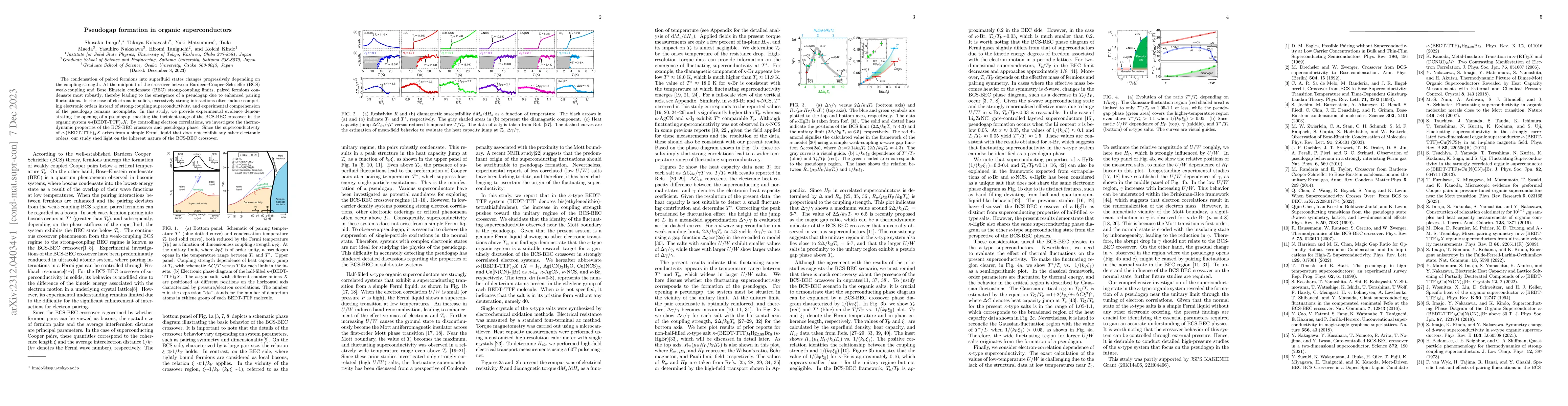 Thumbnail for Pseudogap formation in organic superconductors