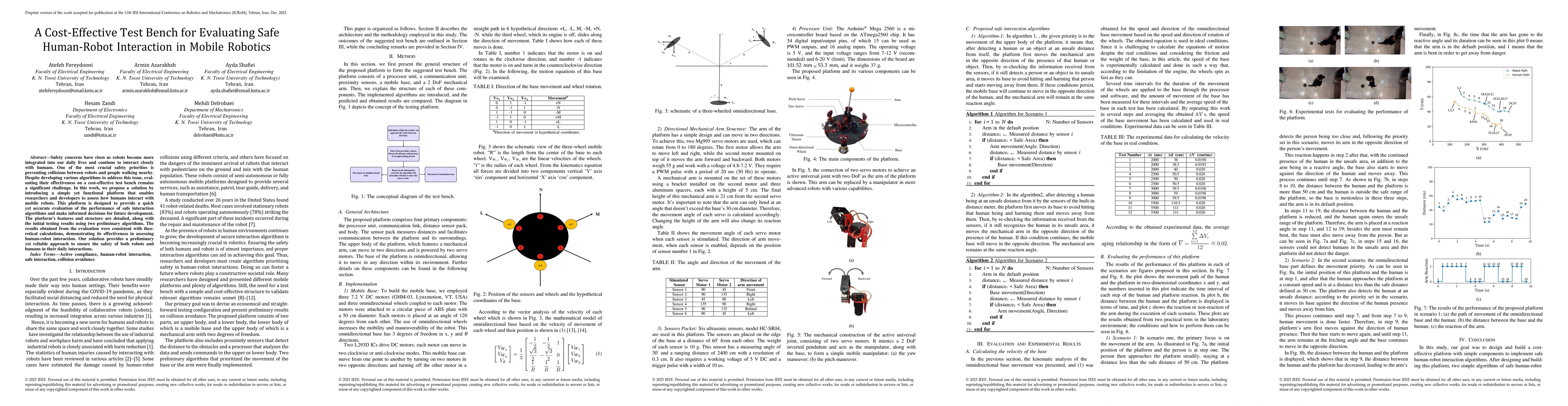 Thumbnail for A Cost-Effective Test Bench for Evaluating Safe Human-Robot Interaction
  in Mobile Robotics