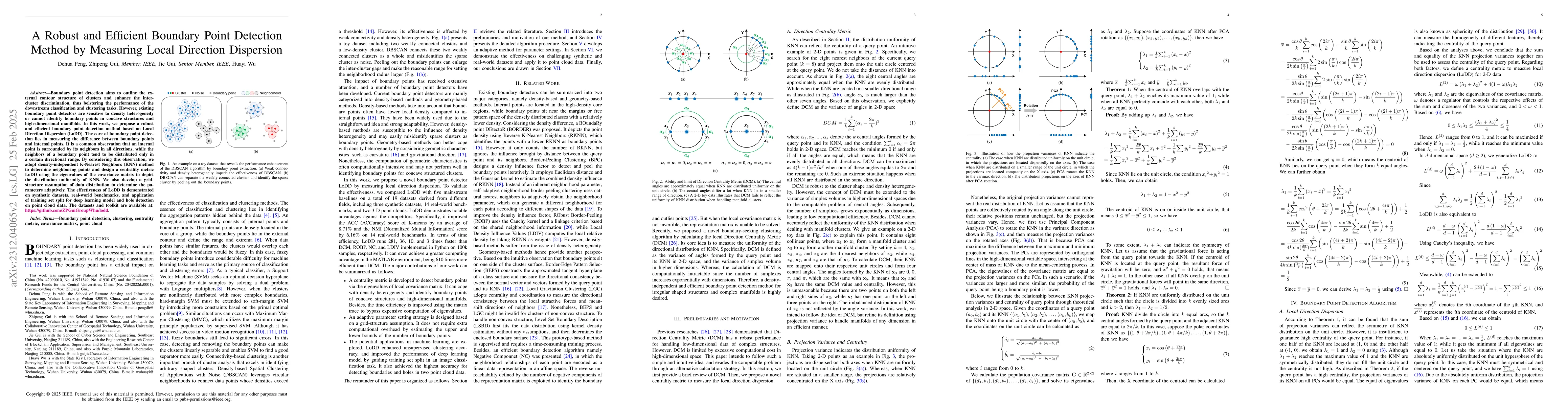 Thumbnail for A Robust and Efficient Boundary Point Detection Method by Measuring
  Local Direction Dispersion