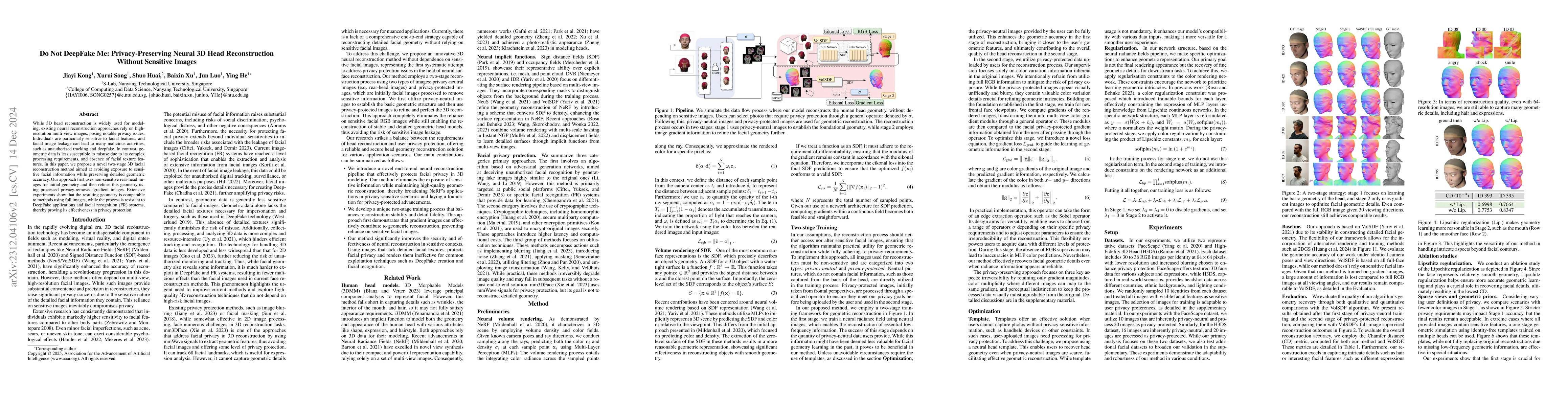 Thumbnail for Identity-Obscured Neural Radiance Fields: Privacy-Preserving 3D Facial
  Reconstruction