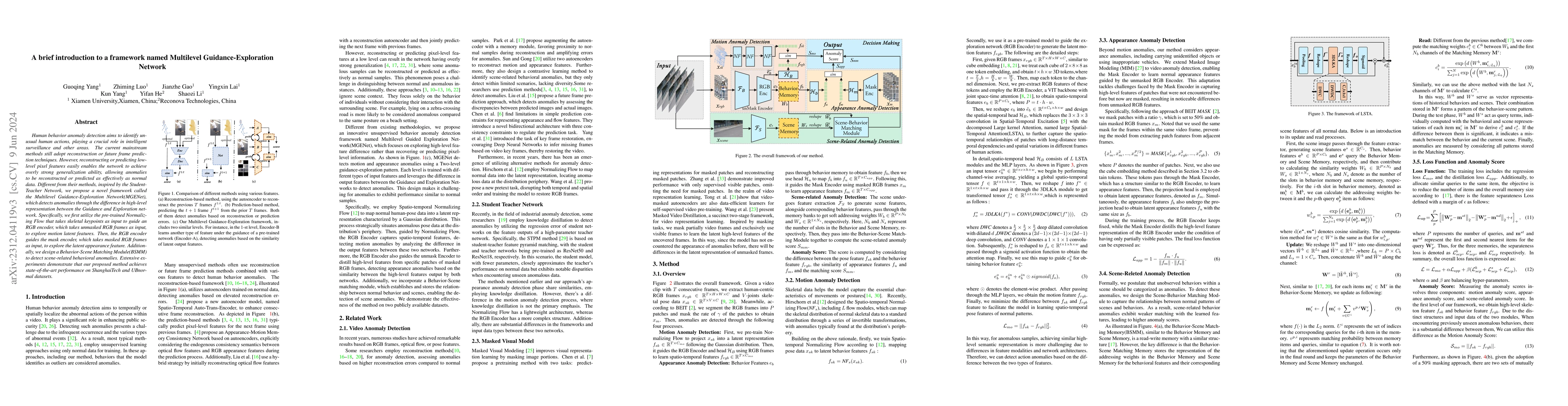 Thumbnail for A brief introduction to a framework named Multilevel
  Guidance-Exploration Network