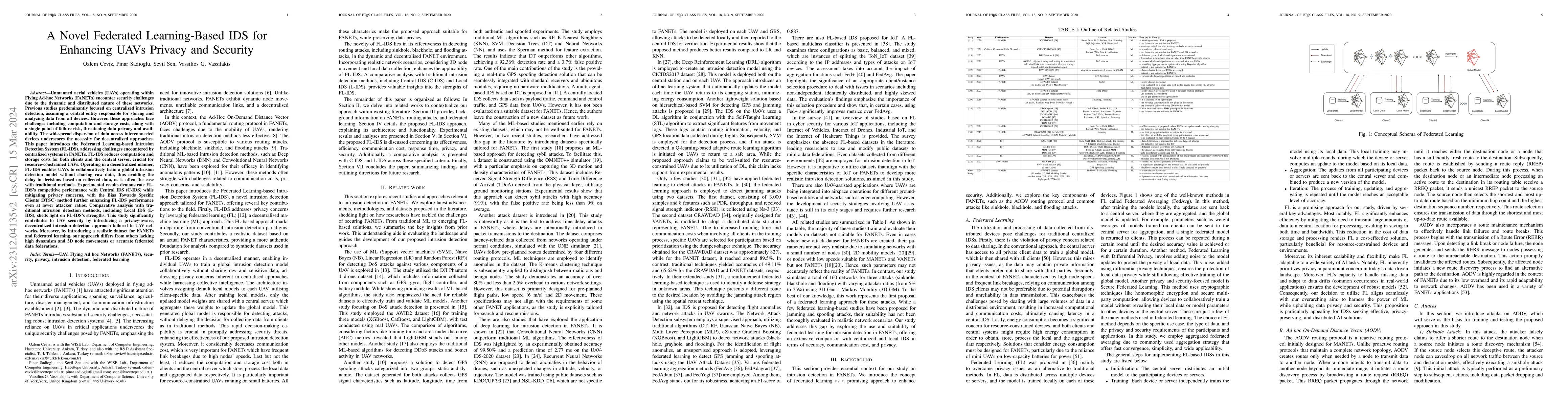 Thumbnail for A Novel Federated Learning-Based IDS for Enhancing UAVs Privacy and
  Security