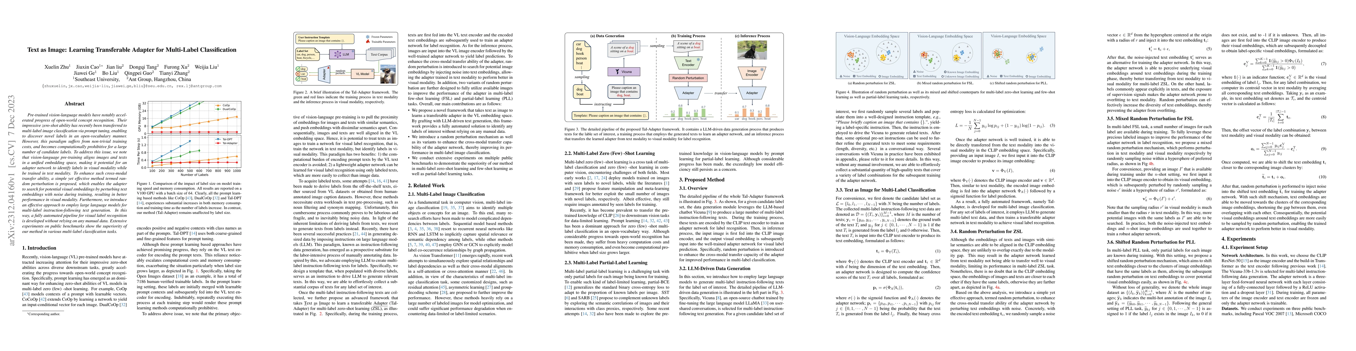 Thumbnail for Text as Image: Learning Transferable Adapter for Multi-Label
  Classification