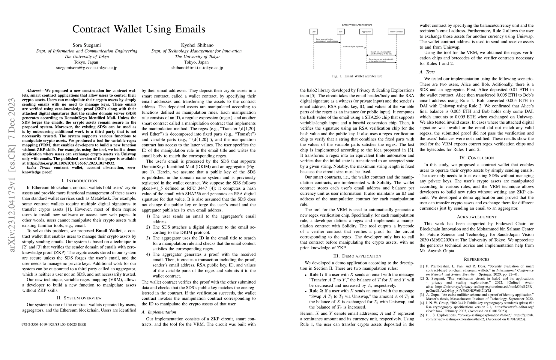 Thumbnail for Contract Wallet Using Emails