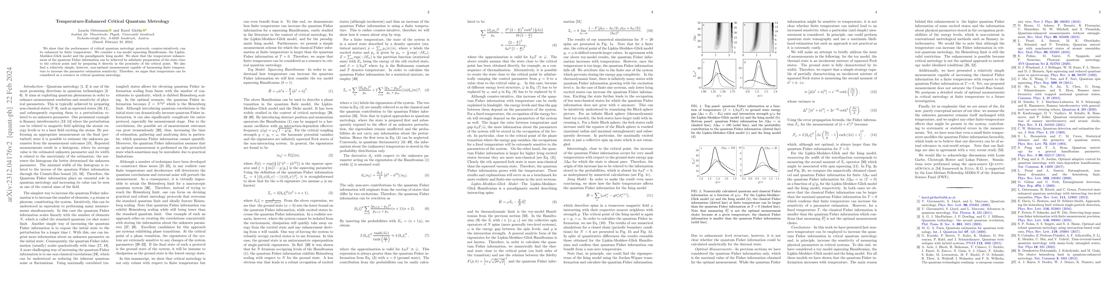 Thumbnail for Temperature-Enhanced Critical Quantum Metrology