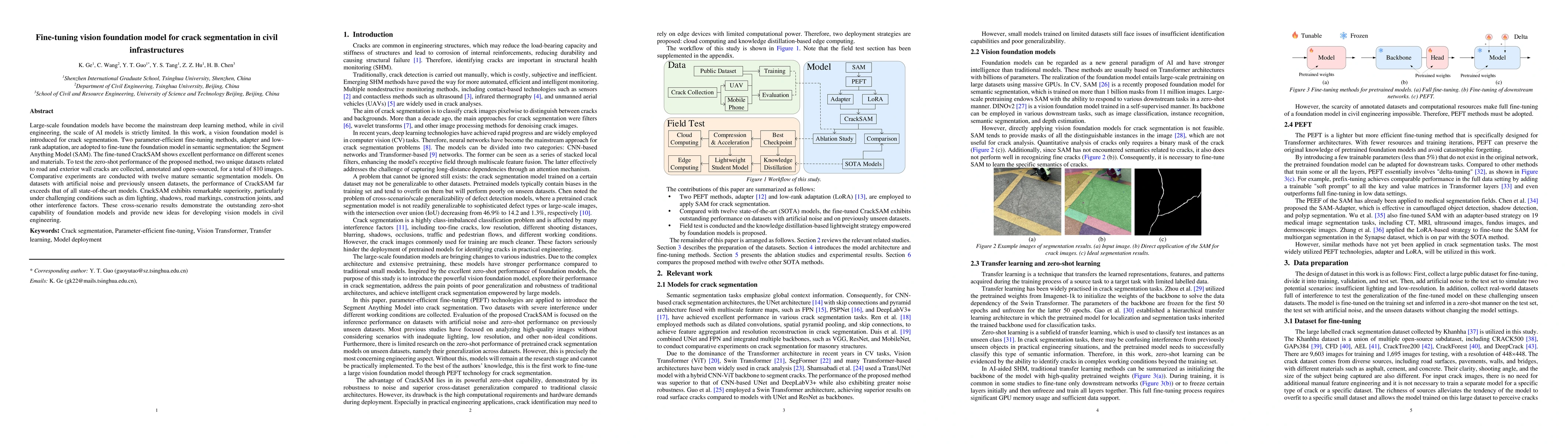 Thumbnail for Fine-tuning vision foundation model for crack segmentation in civil
  infrastructures