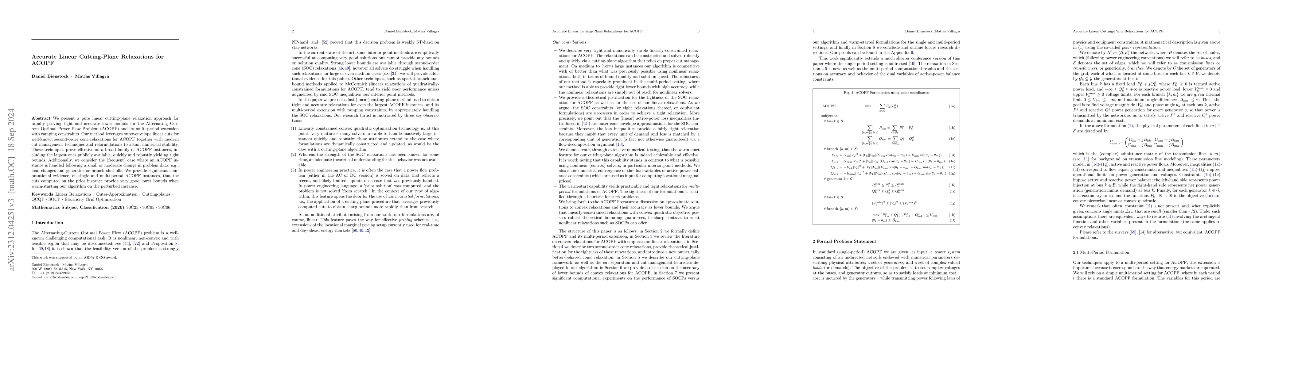 Thumbnail for Accurate Linear Cutting-Plane Relaxations for ACOPF