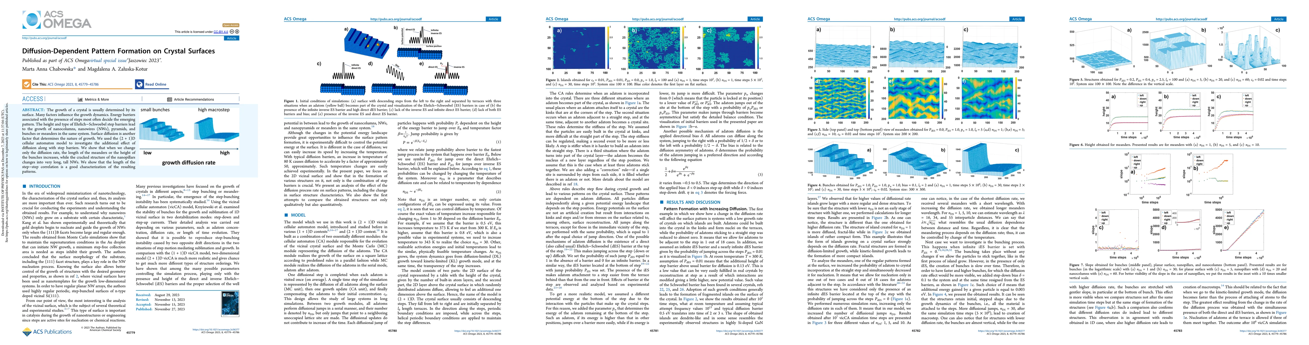 Thumbnail for Diffusion-Dependent Pattern Formation on Crystal Surfaces