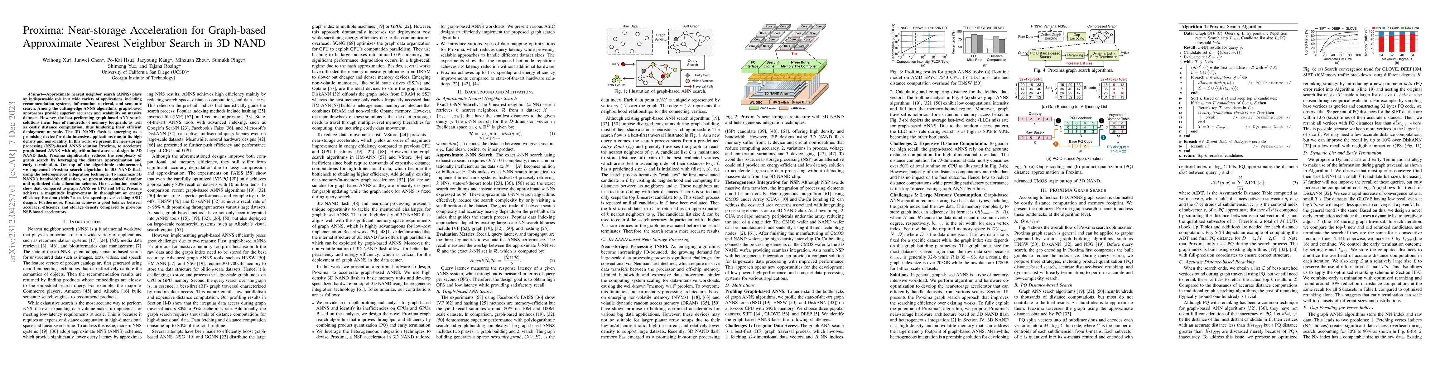 Thumbnail for Proxima: Near-storage Acceleration for Graph-based Approximate Nearest
  Neighbor Search in 3D NAND