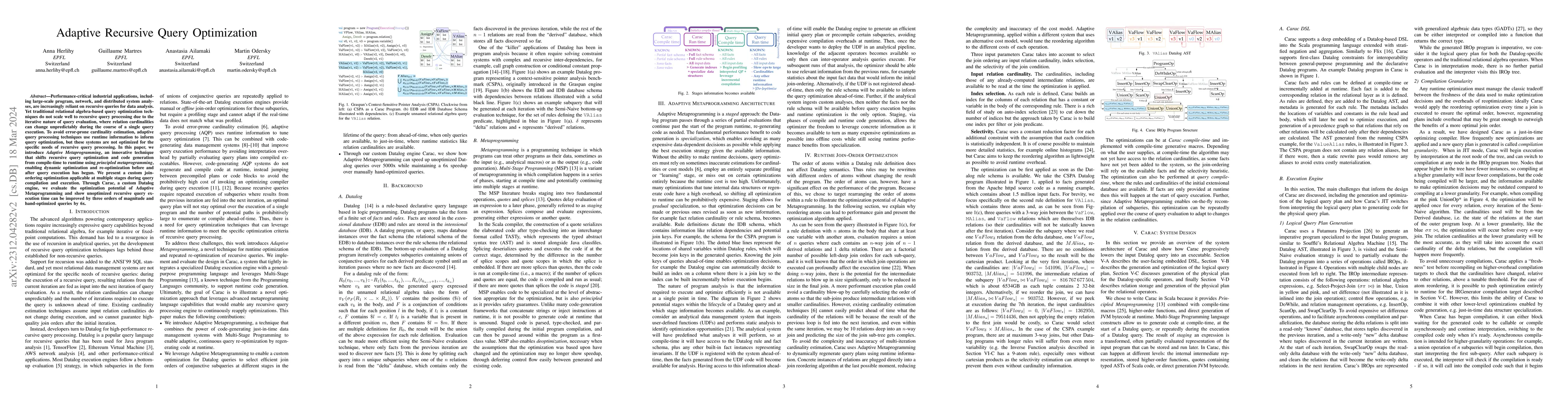 Thumbnail for Adaptive Recursive Query Optimization