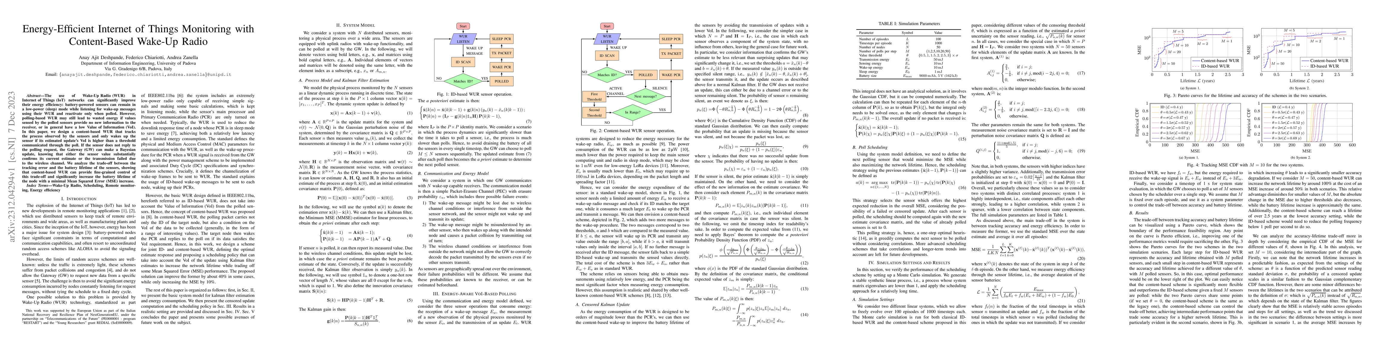 Thumbnail for Energy-Efficient Internet of Things Monitoring with Content-Based
  Wake-Up Radio