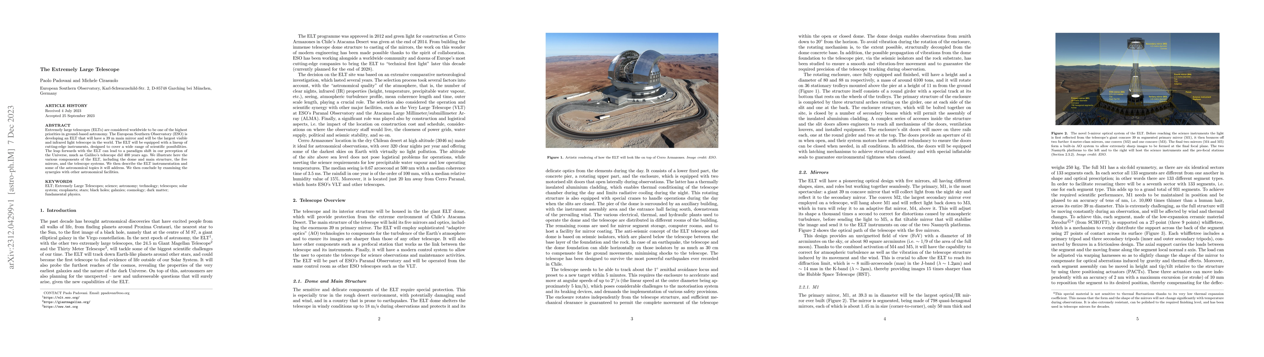 Thumbnail for The Extremely Large Telescope