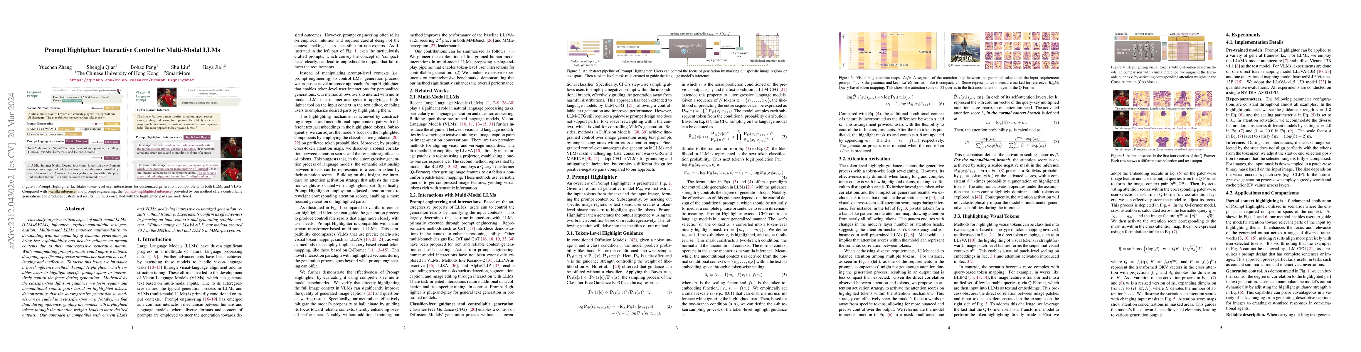 Thumbnail for Prompt Highlighter: Interactive Control for Multi-Modal LLMs