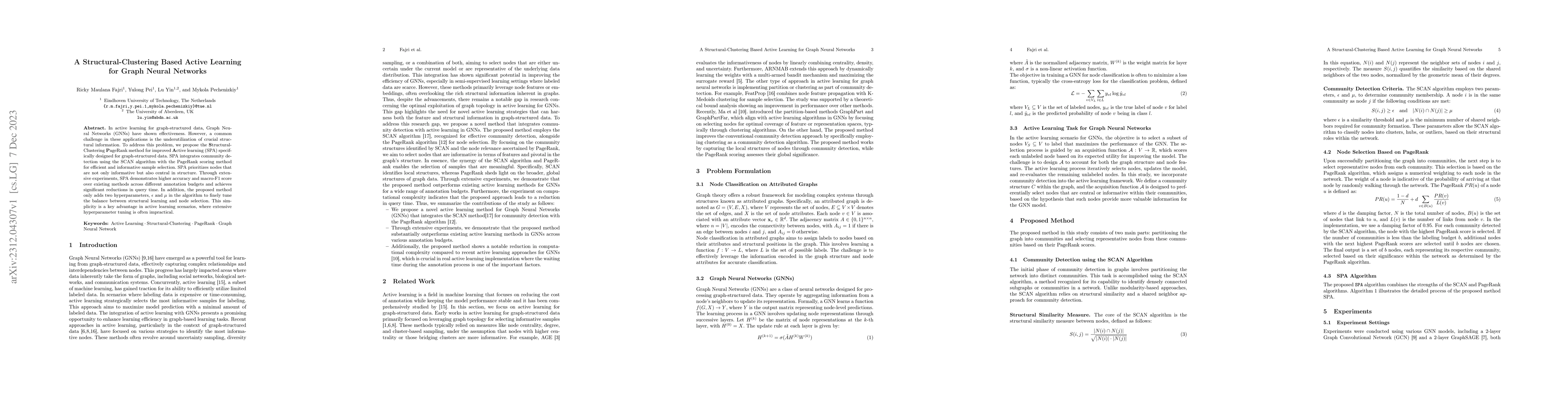 Thumbnail for A Structural-Clustering Based Active Learning for Graph Neural Networks
