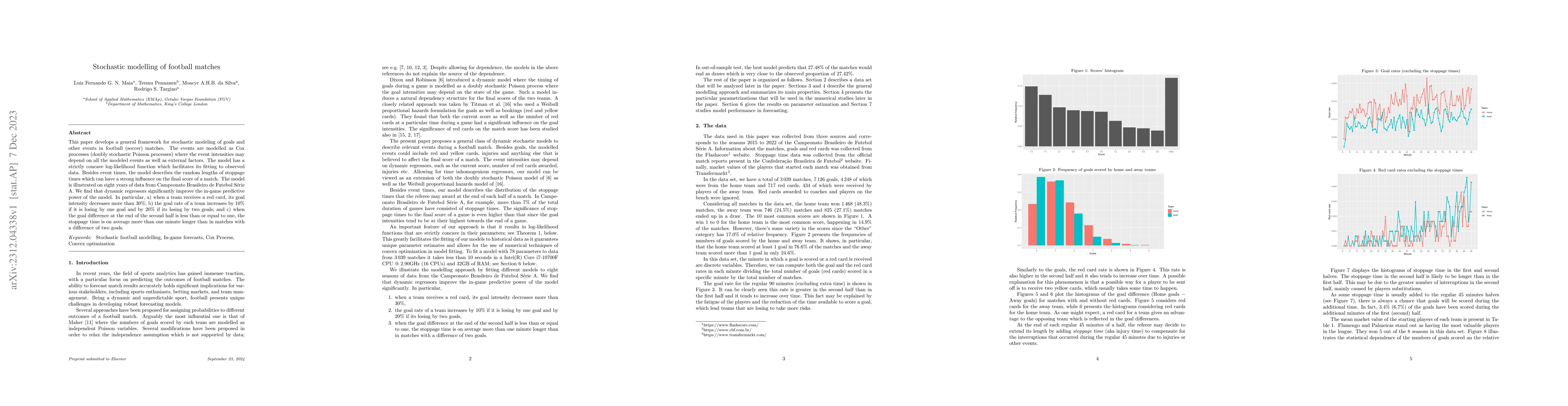 Thumbnail for Stochastic modelling of football matches