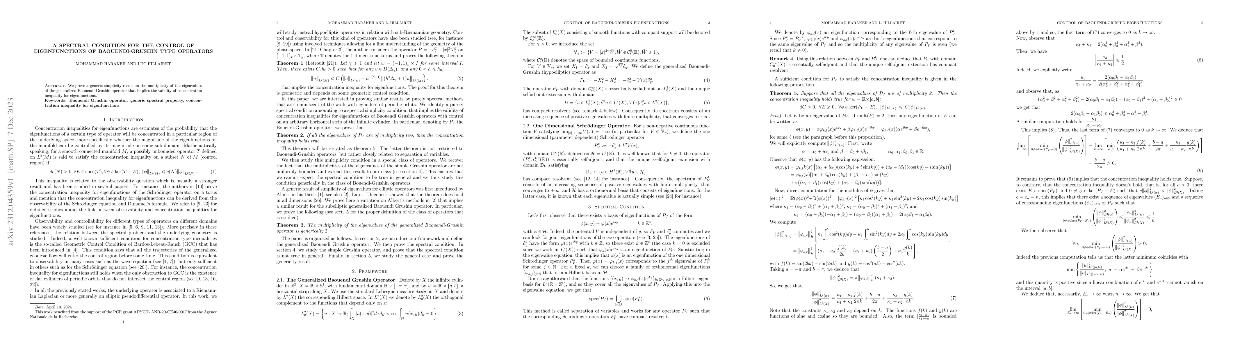 Thumbnail for A spectral condition for the control of eigenfunctions of
  Baouendi-Grushin type operators