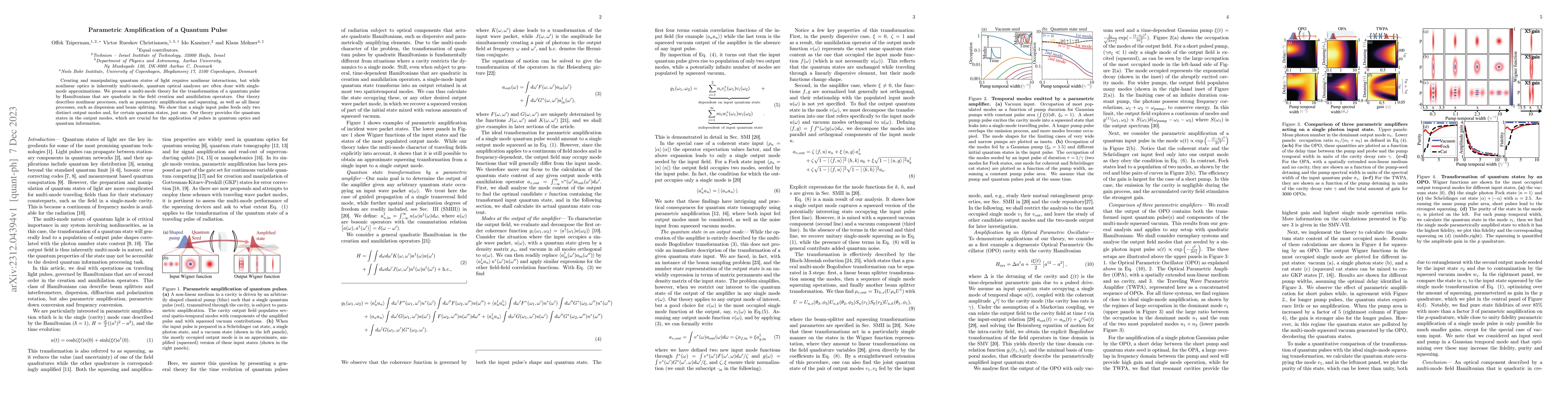 Thumbnail for Parametric Amplification of a Quantum Pulse
