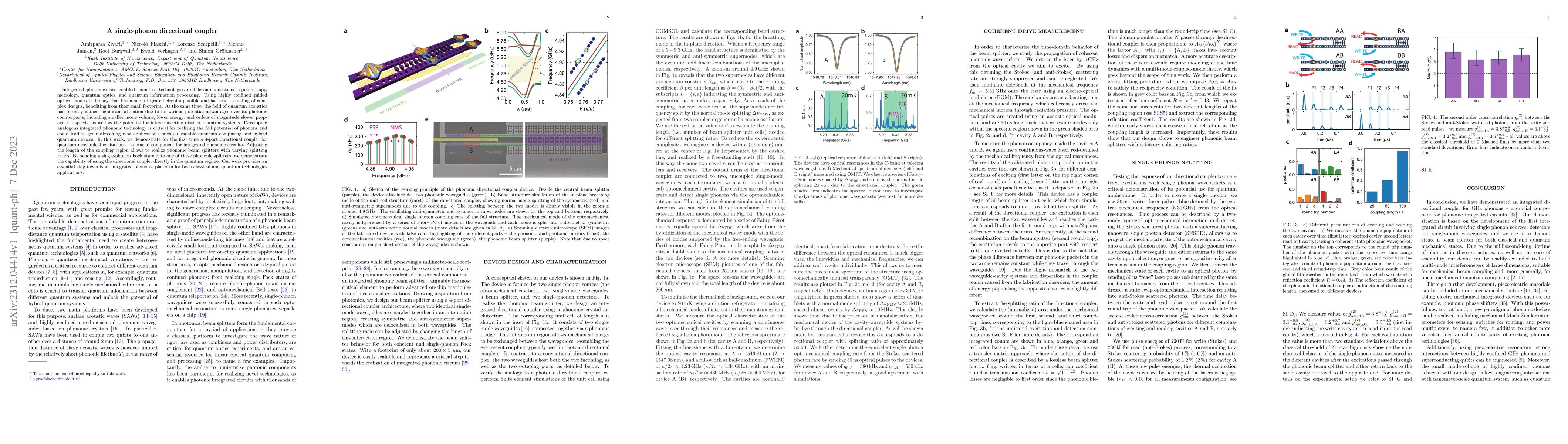 Thumbnail for A single-phonon directional coupler