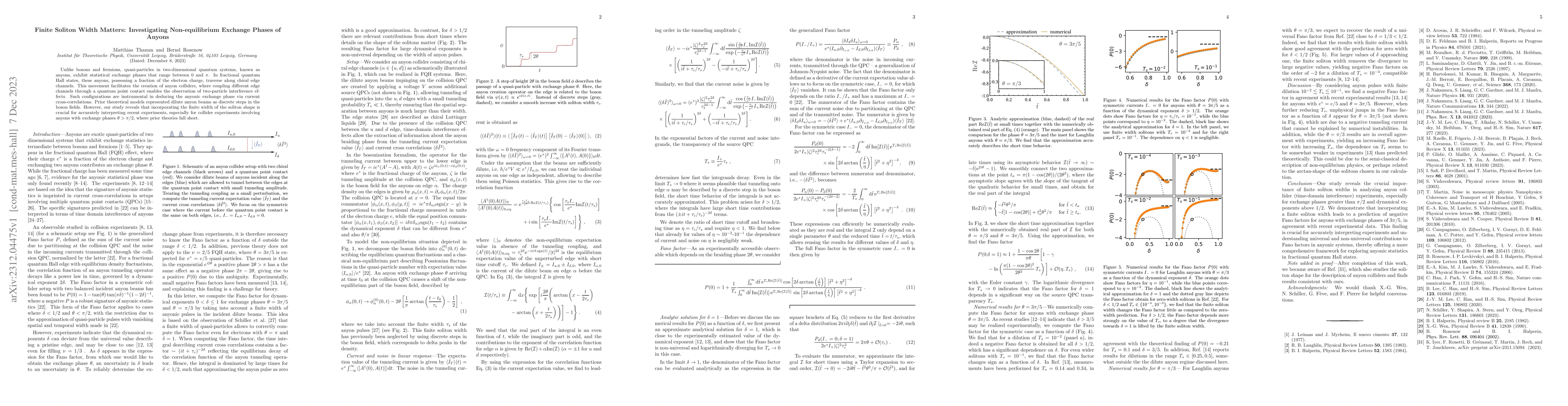 Thumbnail for Finite Soliton Width Matters: Investigating Non-equilibrium Exchange
  Phases of Anyons